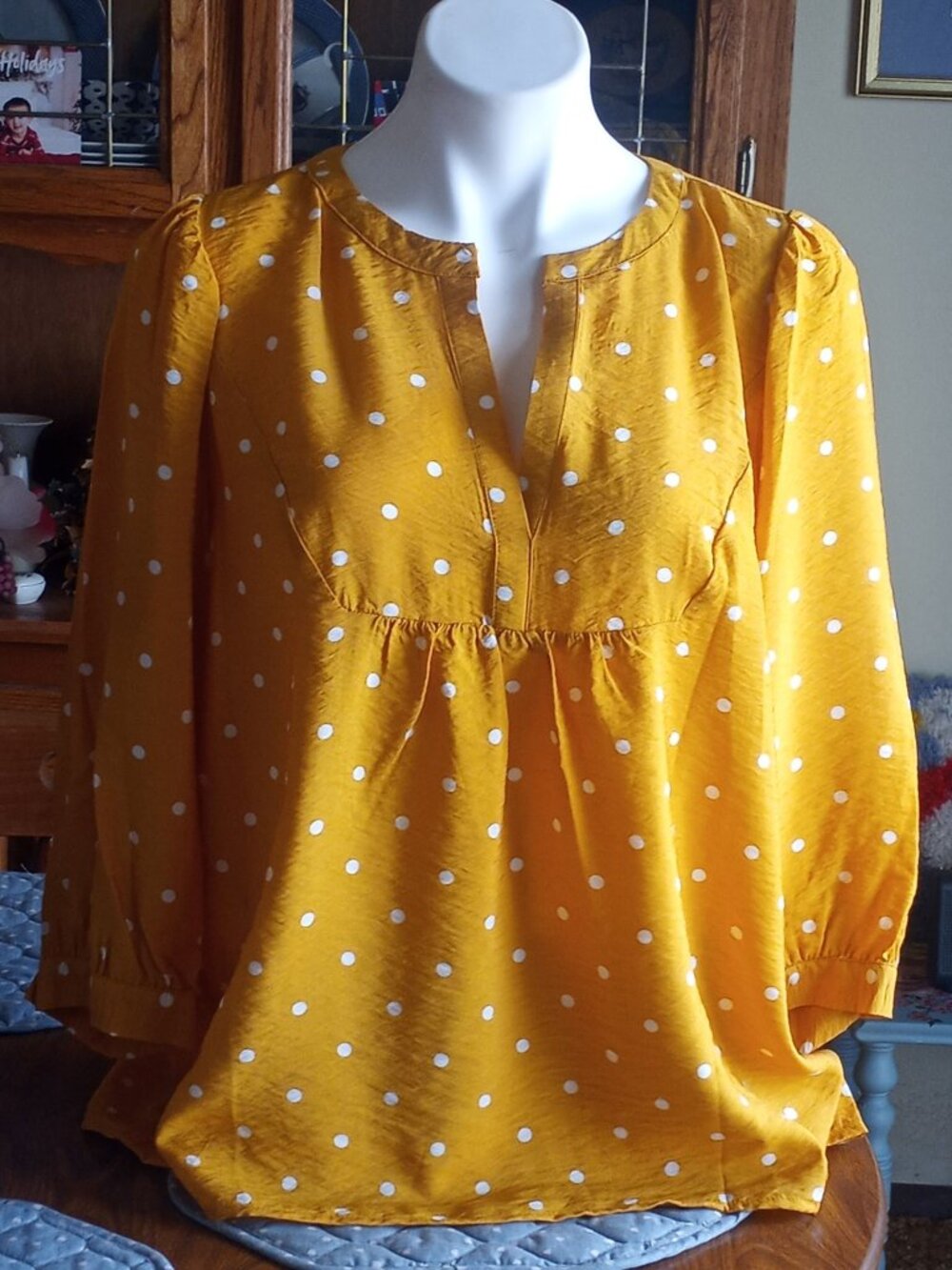 St. John's Bay Polka Dot Blouse